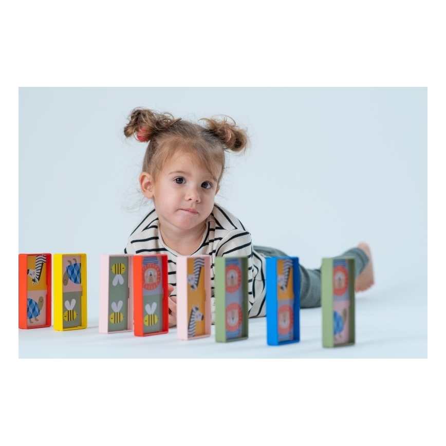 Taf Toys - Dětské domino 4v1 zvířátka