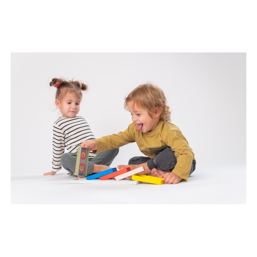 Taf Toys - Dětské domino 4v1 zvířátka