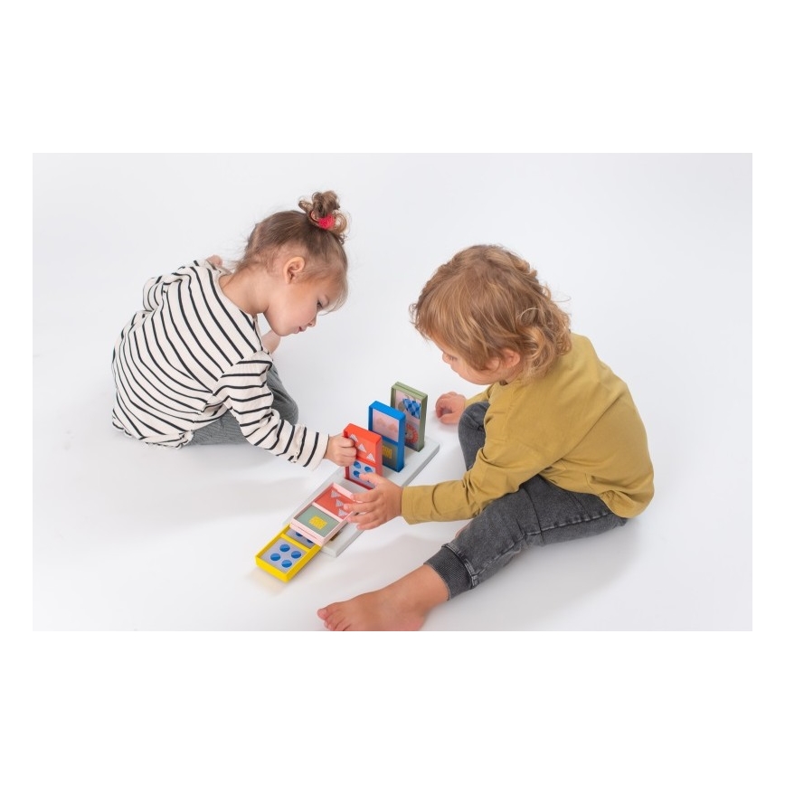 Taf Toys - Dětské domino 4v1 zvířátka
