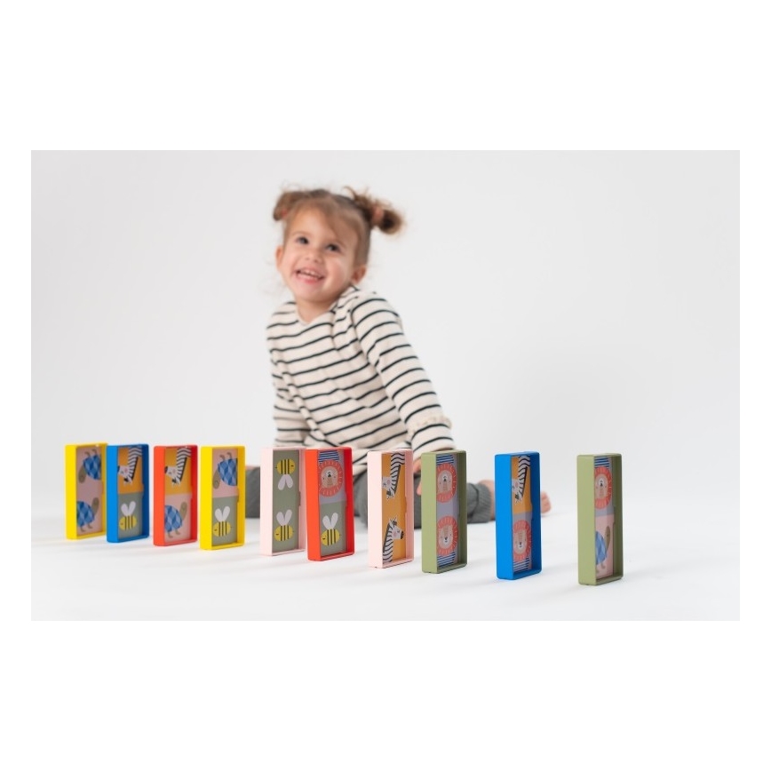 Taf Toys - Dětské domino 4v1 zvířátka