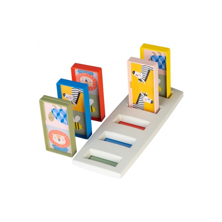 Taf Toys - Dětské domino 4v1 zvířátka