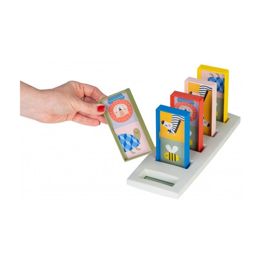 Taf Toys - Dětské domino 4v1 zvířátka