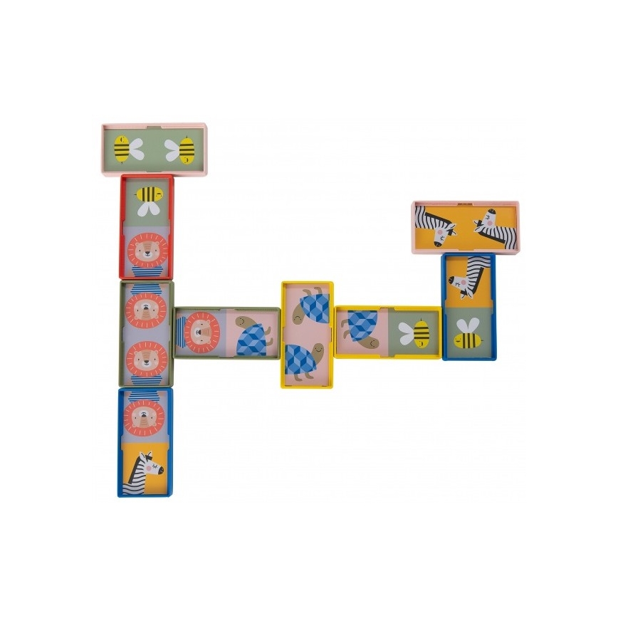 Taf Toys - Dětské domino 4v1 zvířátka