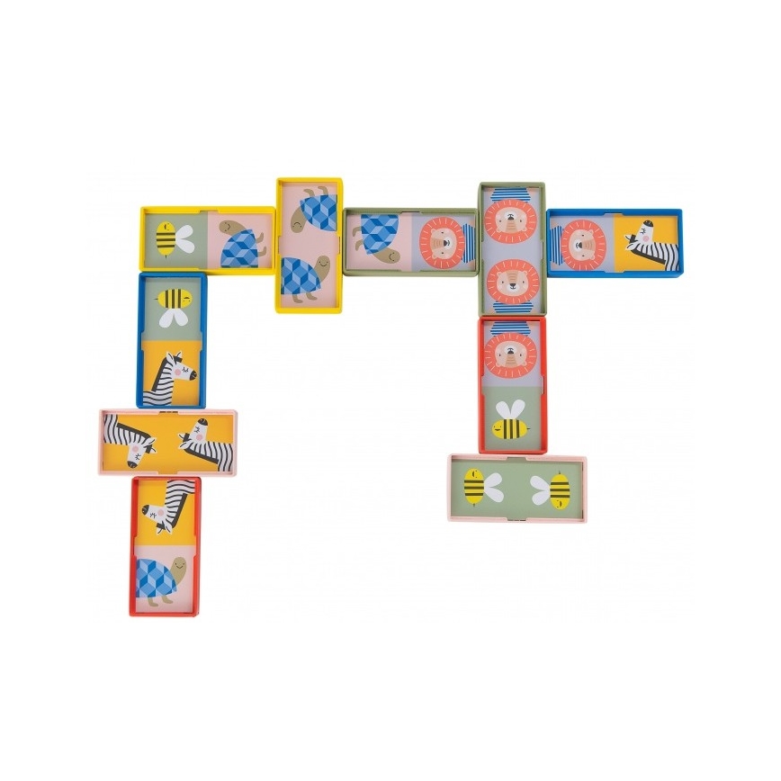 Taf Toys - Dětské domino 4v1 zvířátka