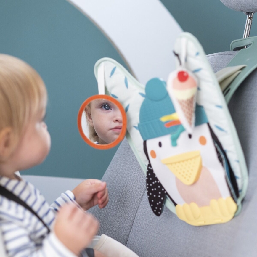 Taf Toys - Závěsný hudební pult do auta tučňák 3xAA