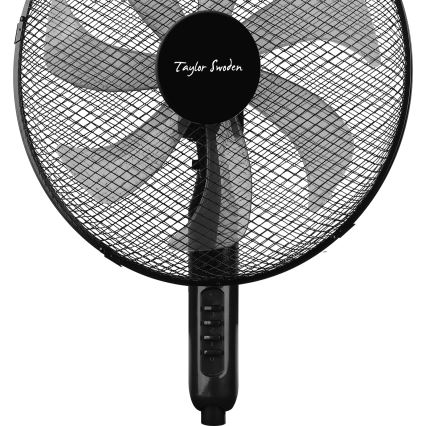 Taylor Swoden - Stojanový ventilátor 50W/230V 122 cm černá