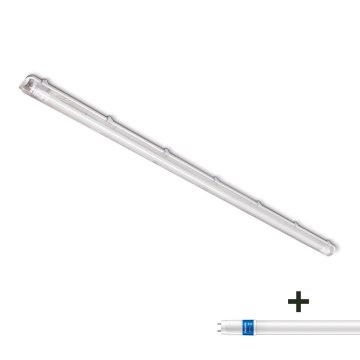 Technické zářivkové svítidlo 1xG13/230V IP65 + LED Zářivková trubice se senzorem Philips MASTER T8 G13/24W
