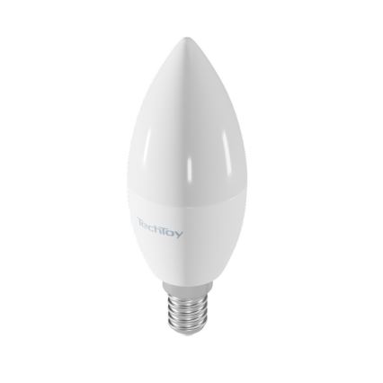 TechToy - LED RGB Chytrá stmívatelná žárovka E14/4,4W/230V 2700-6500K Wi-Fi