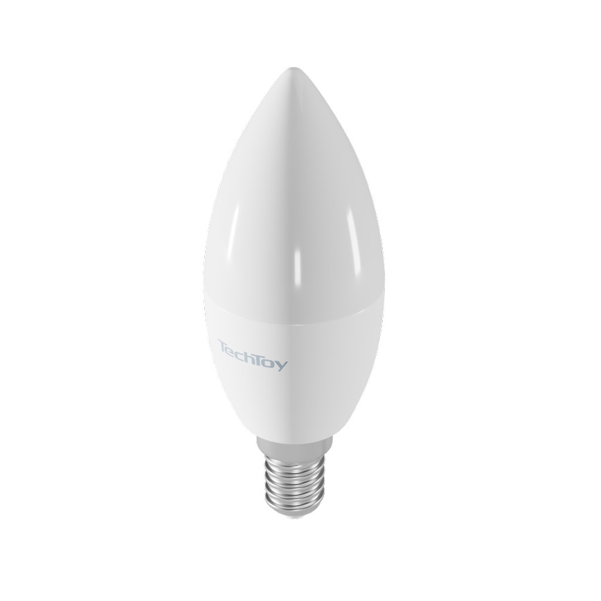 TechToy - LED RGB Chytrá stmívatelná žárovka E14/4,4W/230V 2700-6500K Wi-Fi