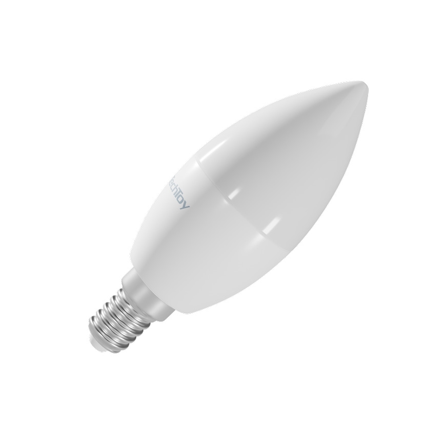 TechToy - LED RGB Chytrá stmívatelná žárovka E14/4,4W/230V 2700-6500K Wi-Fi