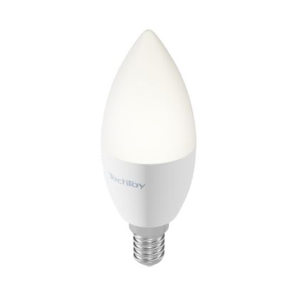 TechToy - LED RGB Chytrá stmívatelná žárovka E14/4,4W/230V 2700-6500K Wi-Fi