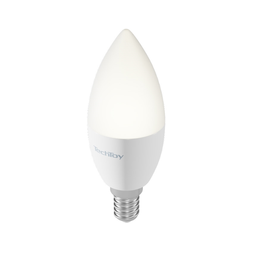 TechToy - LED RGB Chytrá stmívatelná žárovka E14/4,4W/230V 2700-6500K Wi-Fi