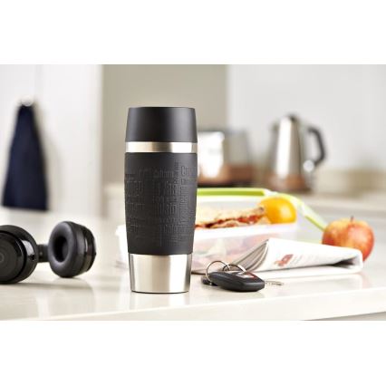 Tefal - Cestovní hrnek 360 ml TRAVEL MUG nerez/černá