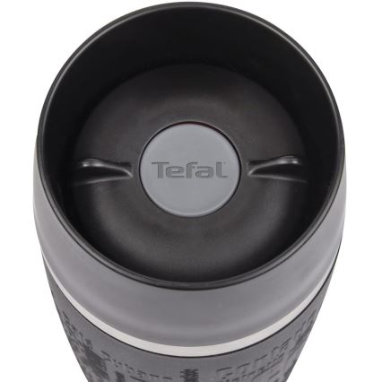 Tefal - Cestovní hrnek 360 ml TRAVEL MUG nerez/černá