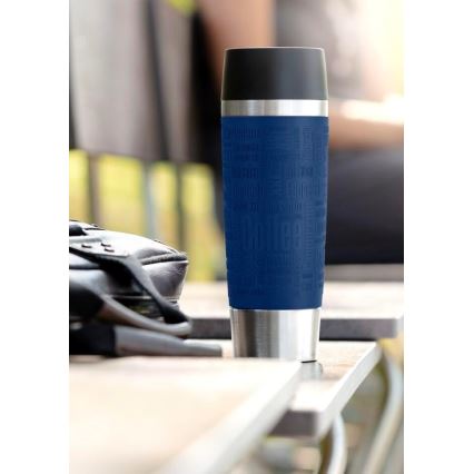 Tefal - Cestovní hrnek 360 ml TRAVEL MUG nerez/tmavě modrá