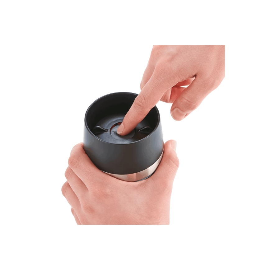 Tefal - Cestovní hrnek 360 ml TRAVEL MUG nerez/tmavě modrá