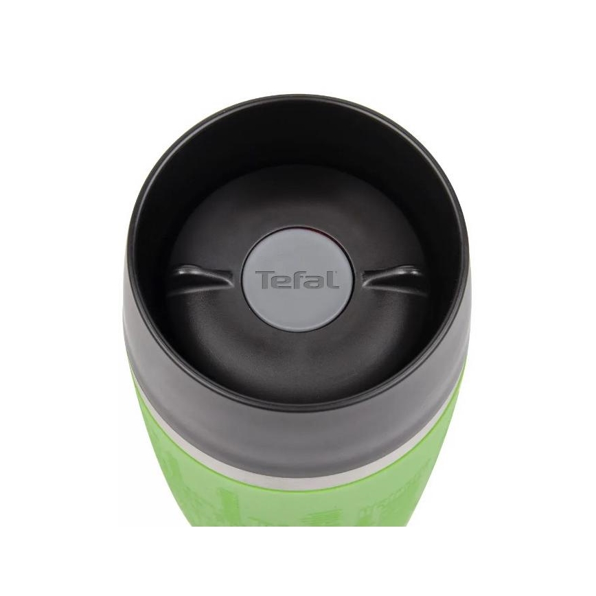 Tefal - Cestovní hrnek 360 ml TRAVEL MUG nerez/zelená