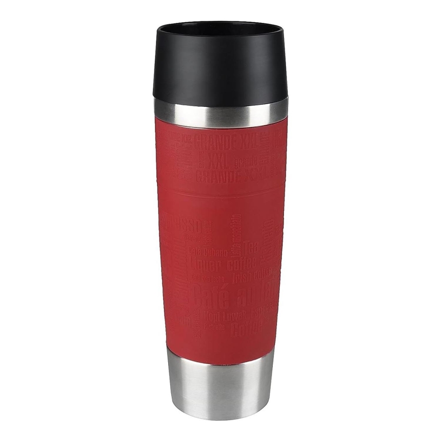 Tefal - Cestovní hrnek 500 ml TRAVEL MUG nerez/červená