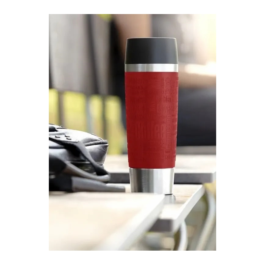 Tefal - Cestovní hrnek 500 ml TRAVEL MUG nerez/červená