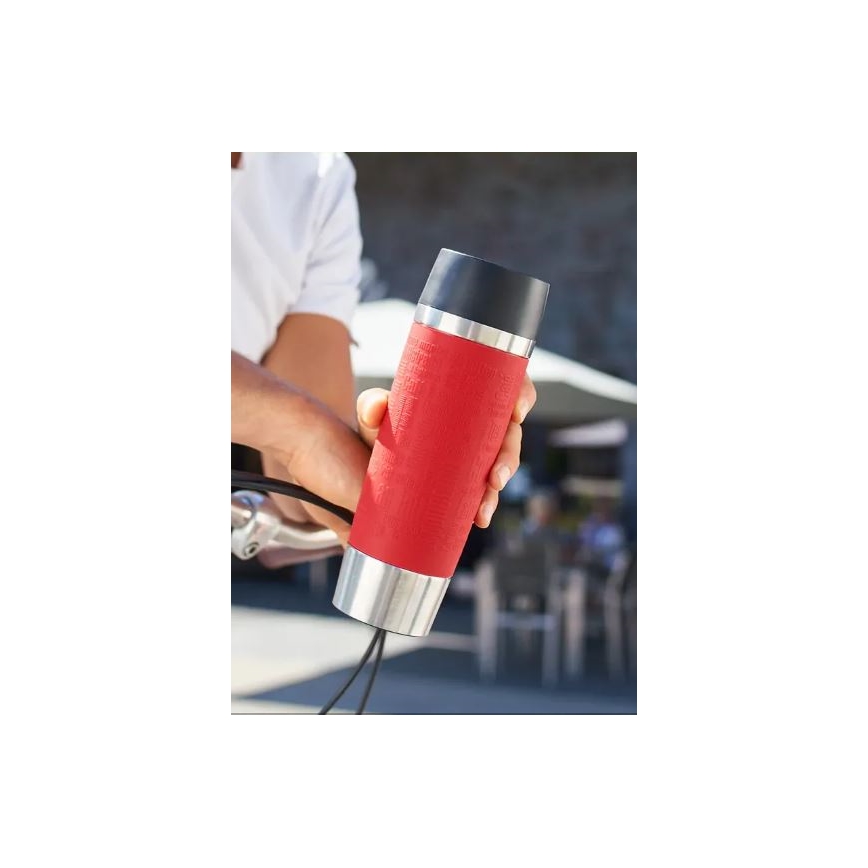 Tefal - Cestovní hrnek 500 ml TRAVEL MUG nerez/červená