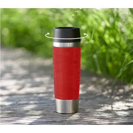 Tefal - Cestovní hrnek 500 ml TRAVEL MUG nerez/červená