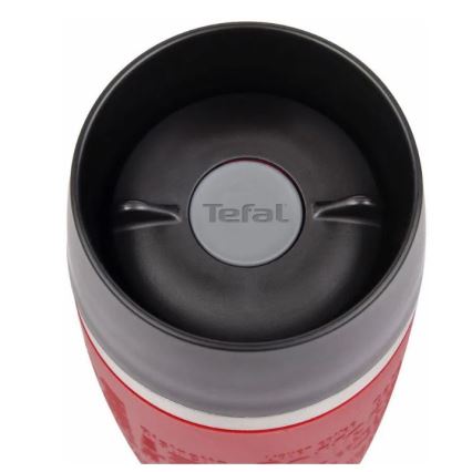 Tefal - Cestovní hrnek 500 ml TRAVEL MUG nerez/červená