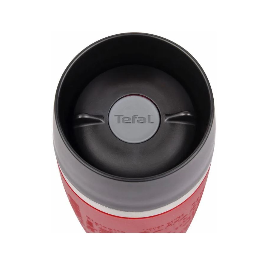 Tefal - Cestovní hrnek 500 ml TRAVEL MUG nerez/červená