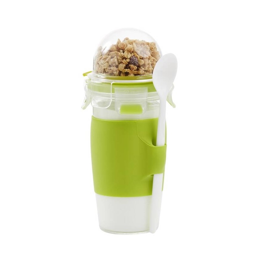 Tefal - Dóza na jogurt s lžičkou 0,45 l MASTER SEAL TO GO zelená