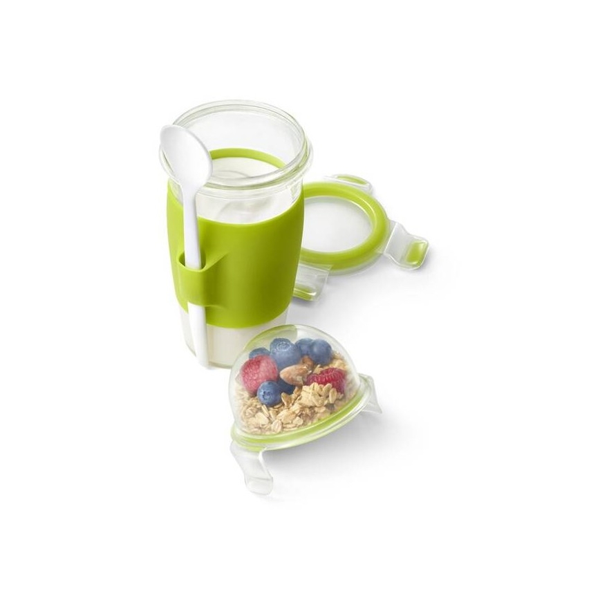 Tefal - Dóza na jogurt s lžičkou 0,45 l MASTER SEAL TO GO zelená