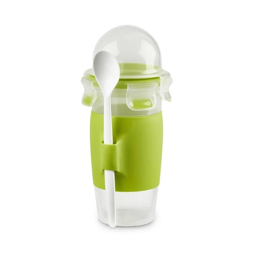 Tefal - Dóza na jogurt s lžičkou 0,45 l MASTER SEAL TO GO zelená
