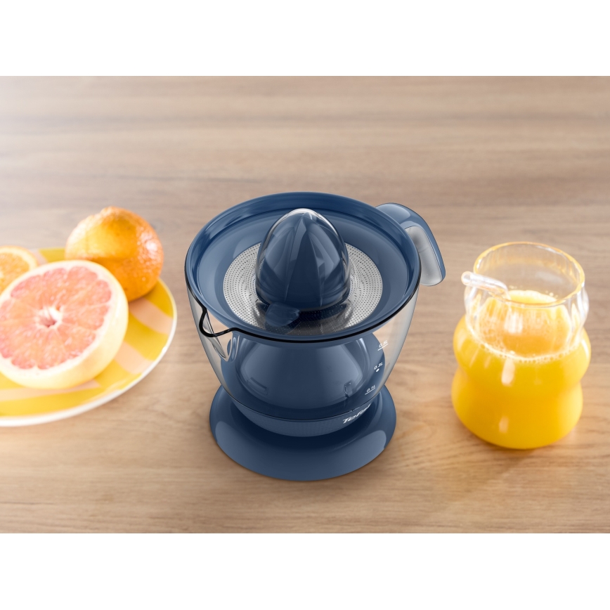 Tefal - Elektrický lis na citrusy MORNING CITRUS PRESS 0,8 l 25W/230V modrá