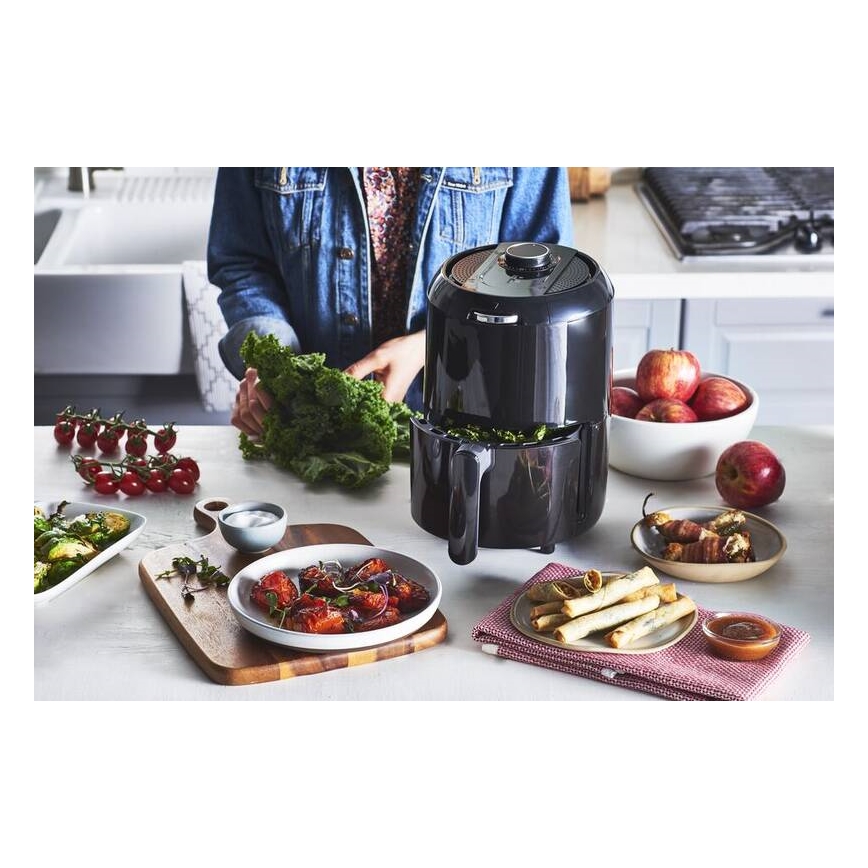 Tefal - Horkovzdušná fritéza 1,6 l EASY FRY COMPACT 1030W/230V černá