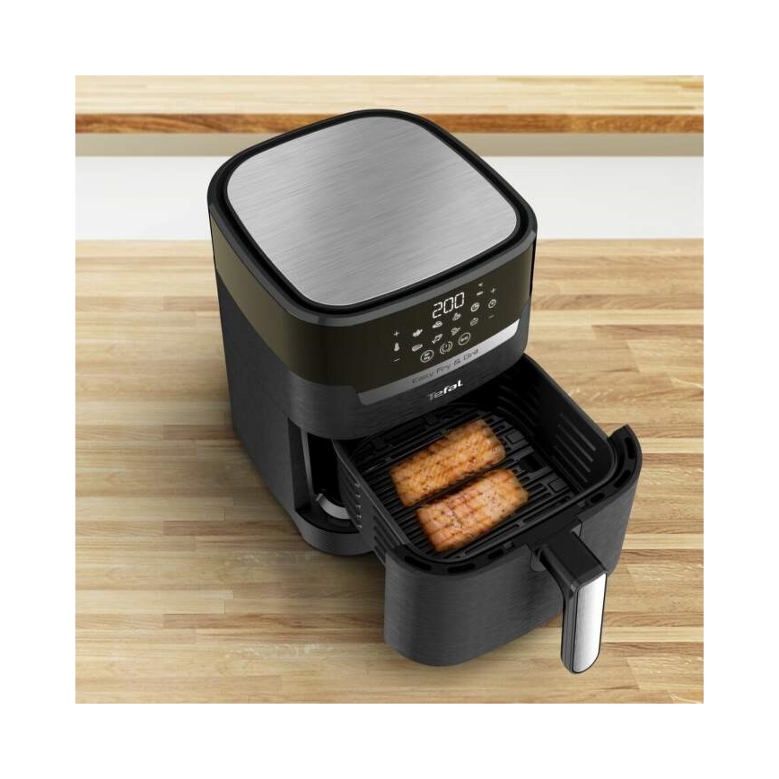 Tefal - Horkovzdušná fritéza 4,2 l EASY FRY&GRILL 2v1 1550W/230V černá
