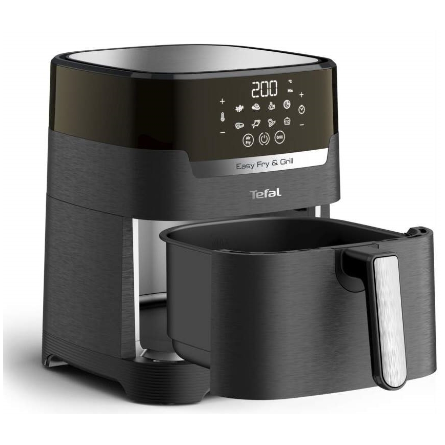 Tefal - Horkovzdušná fritéza 4,2 l EASY FRY&GRILL 2v1 1550W/230V černá