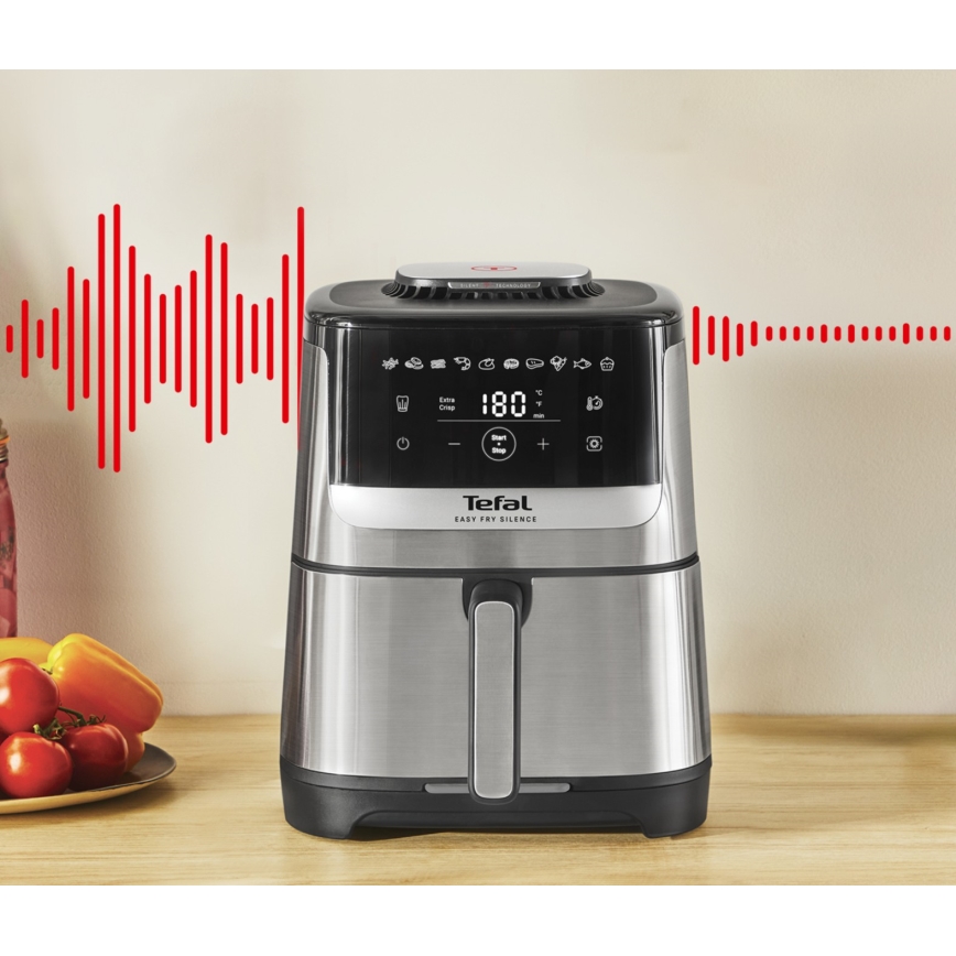 Tefal - Horkovzdušná fritéza 5 l EASY FRY SILENCE 10v1 1400-1670W/230V