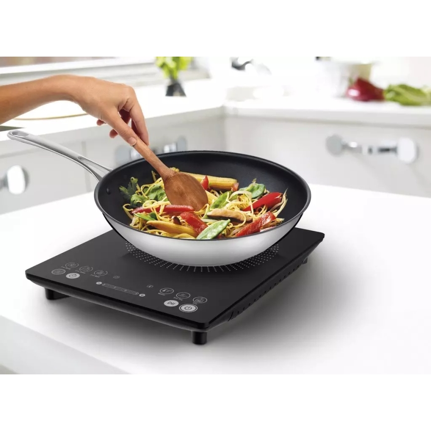 Tefal - Indukční vařič EVERYDAY SLIM 2100W/230V černá
