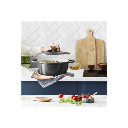 Tefal - Kastrol s poklicí AIR 20 cm antracit