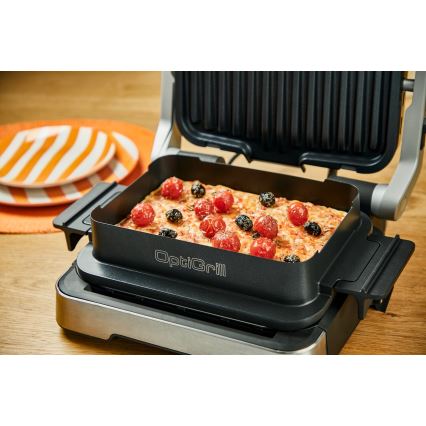 Tefal - Kontaktní gril OPTIGRILL 2100W/230V matný chrom