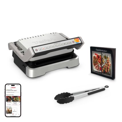 Tefal - Kontaktní gril OPTIGRILL 4v1 2100W/230V nerez