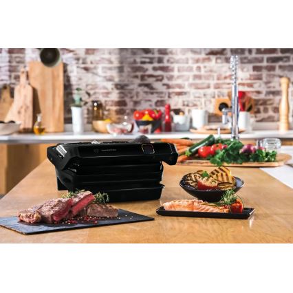 Tefal - Kontaktní gril OPTIGRILL ELITE 2000W/230V černá