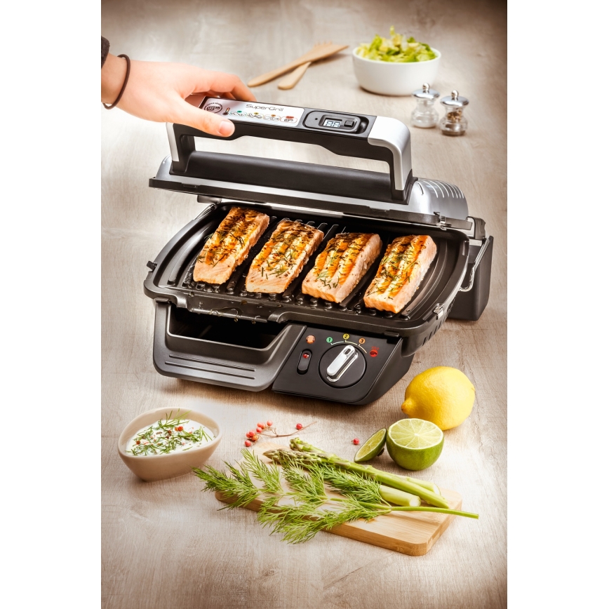 Tefal - Kontaktní gril SUPERGRILL 2000W/230V