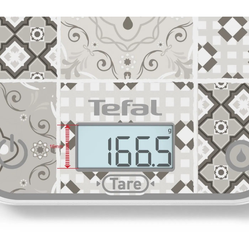 Tefal - Kuchyňská váha OPTISS 2xAAA béžová