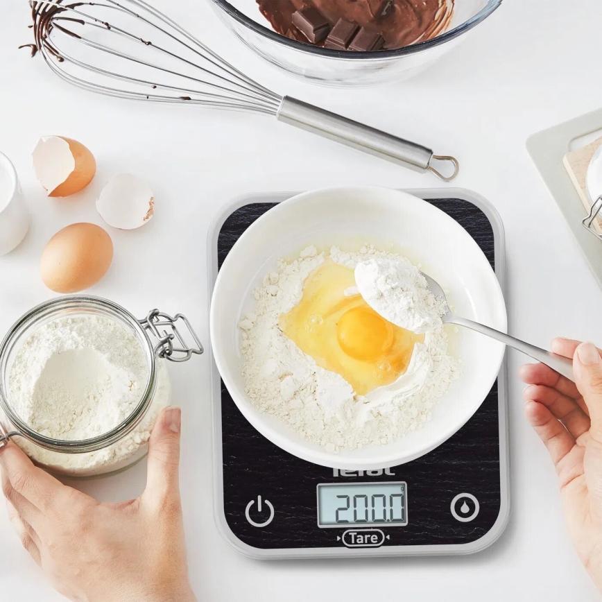 Tefal - Kuchyňská váha OPTISS 2xAAA černá