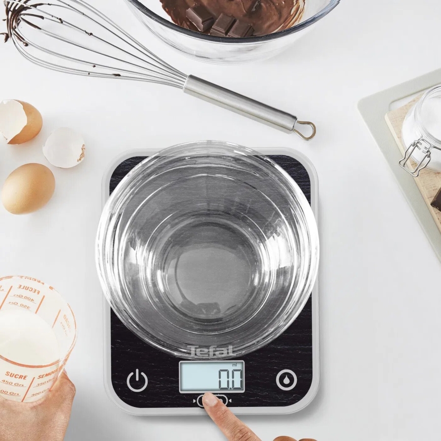 Tefal - Kuchyňská váha OPTISS 2xAAA černá