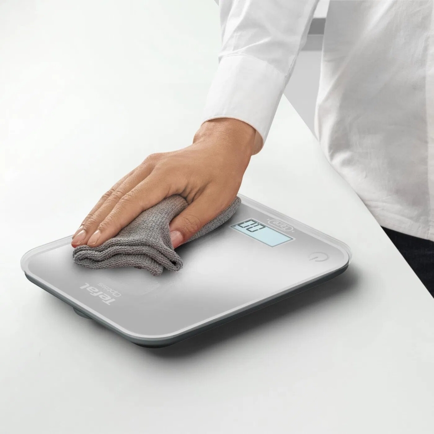 Tefal - Kuchyňská váha OPTISS 2xAAA šedá