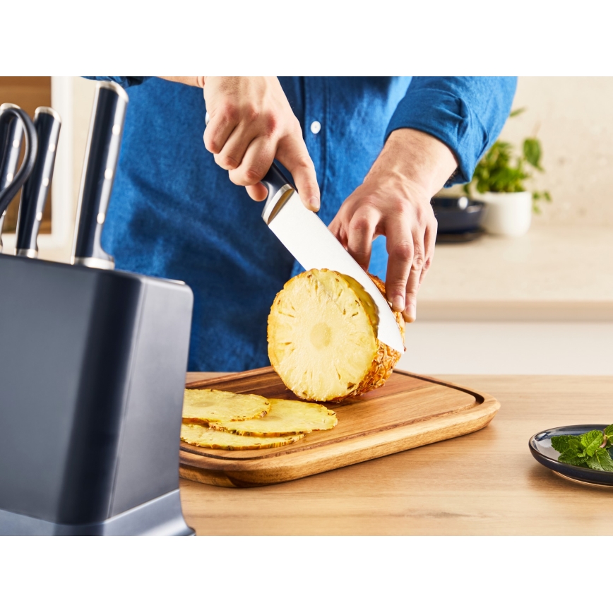 Tefal - Kuchyňský nůž se stojanem EVER SHARP 20 cm
