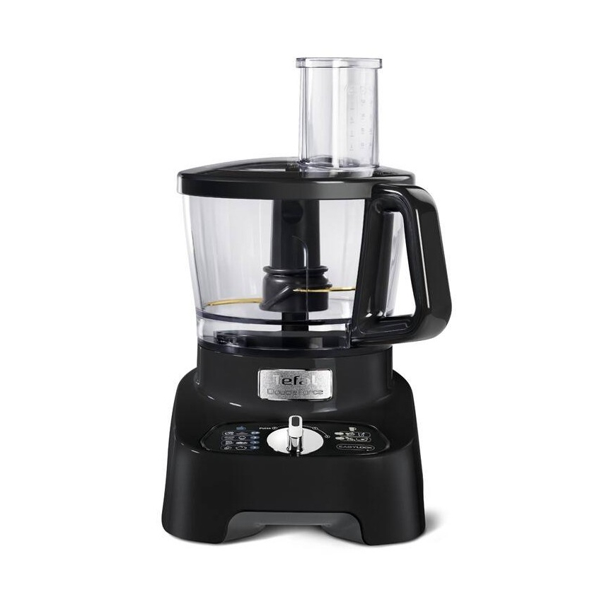 Tefal - Kuchyňský robot DOUBLE FORCE 1000W/230V černá