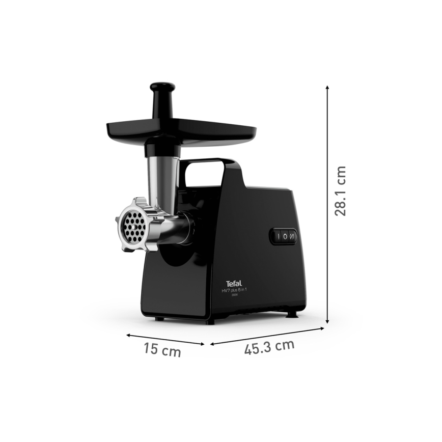 Tefal - Mlýnek na maso 6v1 2000W/230V černá