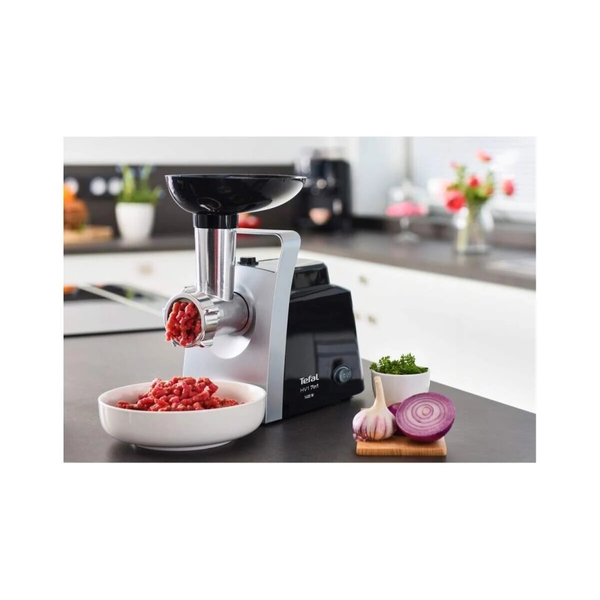 Tefal - Mlýnek na maso 7v1 1400W/230V černá/stříbrná