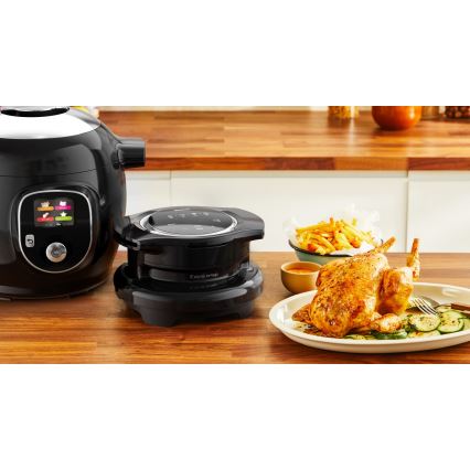Tefal - Multifunkční elektrický tlakový hrnec s příslušenstvím 6 l 1600W/230V černá